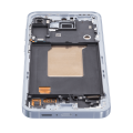 OLED Assembly With Frame Compatible For Samsung Galaxy A55 (A556 / 2024) (Refurbished) (Iceblue)