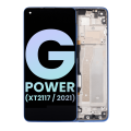 LCD Assembly With Frame Compatible For Motorola Moto G Power (XT2117 / 2021) (Genuine OEM) (Blue)