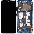 OLED Assembly With Frame Compatible For Samsung Galaxy A51 5G UW (A516V / 2020) (Verizon 5G UW Frame Only) (Refurbished) (Prism Bricks Blue)