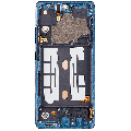 OLED Assembly With Frame Compatible For Samsung Galaxy A51 5G UW (A516V / 2020) (Verizon 5G UW Frame Only) (Refurbished) (Prism Bricks Blue)