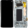 OLED Assembly With Frame Compatible For Samsung Galaxy S10 (Refurbished) (Prism Green)