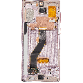 OLED Assembly With Frame Compatible For Samsung Galaxy Note 10 (Refurbished) (Aura Glow / Silver)