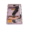 OLED Assembly With Frame Compatible For Samsung Galaxy Note 10 (Refurbished) (Aura Glow / Silver)