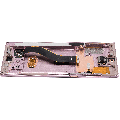 OLED Assembly With Frame Compatible For Samsung Galaxy Note 10 (Refurbished) (Aura Glow / Silver)