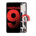 OLED Assembly With Frame Compatible For OnePlus 9 (International Version) (Aftermarket Plus) (Winter Mist)