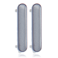 Hard Buttons (Power / Volume) Compatible For LG Stylo 7 (Silver) (3 Piece Set)