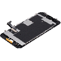 LCD Assembly With Steel Plate Compatible For iPhone 8 / SE (2020 / 2022) (Aftermarket) (Black)