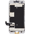 LCD Assembly With Steel Plate Compatible For iPhone 8 / SE (2020 / 2022) (Aftermarket: AQ7) (White)