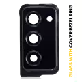 Back Camera Lens With Cover Bezel Ring Compatible For Samsung Galaxy Z Fold 2 5G (F916) (Mystic Black)
