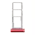 Dual Sim Card Tray Compatible For LG K42 (2020) / K52 (2020) (Red)