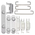 Hard Buttons (Power / Volume / Switch) Compatible For iPhone 11 Pro / 11 Pro Max (Silver)
