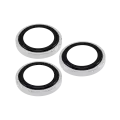 Casper Camera Lens Protector Compatible For iPhone 16 Pro / 16 Pro Max (White Titanium) (Clear)