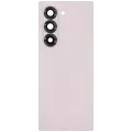Back Cover Glass With Camera Lens Compatible For Samsung Galaxy Z Fold 6 5G (Aftermarket Plus) (Pink)