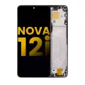 LCD Assembly With Frame Compatible For Huawei Nova 12i (Refurbished) (Black)