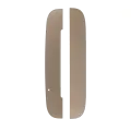 Top And Bottom Back Glass Panels Compatible For Motorola Moto Z / Z Force Droid (XT1650-02 / 2016) (Gold)