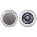 Crown Nut Compatible For Watch Series 8 / 9 (41MM / 45MM) (GPS Version) (Silver) 