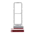 Dual Sim Card Tray Compatible For Samsung Galaxy Note 10 (Aura Red)