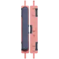 Hard Buttons (Volume) Compatible For Samsung Galaxy A25 5G (A256 / 2023) (Premium) (Brave Black)