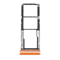 Dual Sim Card Tray Compatible For Xiaomi Redmi 9C / 9A (Orange)