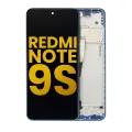 LCD Assembly With Frame Compatible For Xiaomi Redmi Note 9S (Refurbished) (Aurora Blue)