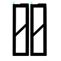 Loudspeaker Adhesive Compatible For MacBook Pro 13" W/ Touch Bar (A1706) (Compatible With All Years) (2 Piece set)