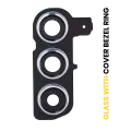 Back Camera Lens With Cover Bezel Ring Compatible For Samsung Galaxy S24 5G (Premium) (Sapphire Blue)