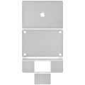 4in1 (Top, Bottom, Keyboard, Palmrest) Skin Compatible For  MacBook Air 13" Retina (A1932 / Late 2018 / Early 2019) (A2179 / Early 2020) (Silver)