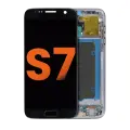 OLED Assembly With Frame Compatible For Samsung Galaxy S7 (Blemish: Grade D) (All US Models) (Black Onyx)