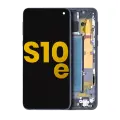 OLED Assembly With Frame Compatible For Samsung Galaxy S10E (Refurbished) (Prism Black)