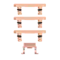 Hard Buttons (Power / Volume / Switch) Compatible For iPhone 8 Plus (Gold)