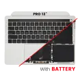 Top Case Assembly With Battery And Keyboard Compatible For MacBook Pro 16" (A2141 / Mid 2019) (US English) (Used OEM Pull: Grade B/C) (Silver)