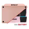 Bottom Case With Battery (A1705) Compatible For MacBook Retina 12" (A1534 / Early 2016 / Mid 2017) (Rose Gold)