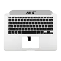 Top Case With Keyboard And Microphone Compatible For MacBook Air 13" (A1466 / Mid 2013 / Early 2014 / Early 2015 / Mid 2017) (US English) (Used OEM Pull: Grade A)