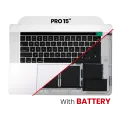 Top Case Assembly With Battery And Keyboard Compatible For MacBook Pro 15" Touch Bar (A1707 / Late 2016 / Mid 2017) (US Keyboard) (Used OEM Pull: Grade B/C) (Space Gray)