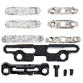 Full Button And Bracket Set Compatible For iPad Pro 11" 5th Gen (2024) / Pro 13" 7th Gen (2024) (11 Piece Set) (Silver)