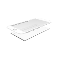 2 in 1 (Front Glass + Frame Pre-Installed) Compatible For iPhone 7 (2 Pack) (White)
