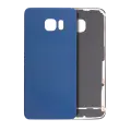 Back Cover Glass Compatible For Samsung Galaxy S6 Edge (No Logo) (Aftermarket Plus) (Black Sapphire)