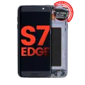 OLED Assembly With Frame Compatible For Samsung Galaxy S7 Edge G935A (North American Version) (Aftermarket Plus) (Black Onyx)