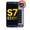 OLED Assembly With Frame Compatible For Samsung Galaxy S7 Edge G935A (North American Version) (Refurbished) (Black Onyx)