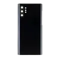 Back Cover Glass With Camera Lens Compatible For Samsung Galaxy Note 10 Plus / 5G (No Logo) (Aftermarket Plus) (Aura Black)