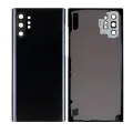 Back Cover Glass With Camera Lens Compatible For Samsung Galaxy Note 10 Plus / 5G (No Logo) (Aftermarket Plus) (Aura Black)