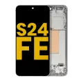 OLED Assembly With Frame Compatible For Samsung Galaxy S24 FE 5G (US & International Version) (Refurbished) (Gray)