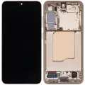 OLED Assembly With Frame Compatible For Samsung Galaxy S25 5G  (US & International Version) (Refurbished) (Pink Gold)