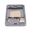 OLED Assembly With Frame Compatible For Samsung Galaxy S25 5G (US & International) (Refurbished) (Silver Shadow)