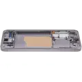 OLED Assembly With Frame Compatible For Samsung Galaxy S25 5G (US & International) (Refurbished) (Silver Shadow)