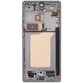 OLED Assembly With Frame Compatible For Samsung Galaxy S25 Ultra 5G (Refurbished) (US & International) (Titanium White Silver)