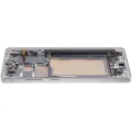 OLED Assembly With Frame Compatible For Samsung Galaxy S25 Ultra 5G (Refurbished) (US & International) (Titanium White Silver)