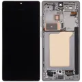 OLED Assembly With Frame Compatible For Samsung Galaxy S25 Ultra 5G (Service Pack )(US & International) (Titanium White Silver)