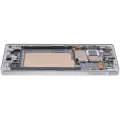 OLED Assembly With Frame Compatible For Samsung Galaxy S25 Ultra 5G (Service Pack )(US & International) (Titanium White Silver)