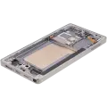 OLED Assembly With Frame Compatible For Samsung Galaxy S25 Ultra 5G (Service Pack )(US & International) (Titanium Pink Gold)